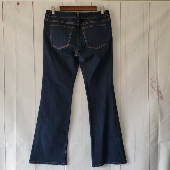 Banana Republic Denim Petite Women’s Jeans Sz 28P, Boot Cut, Dark Wash, Like New - Picture 3 of 12